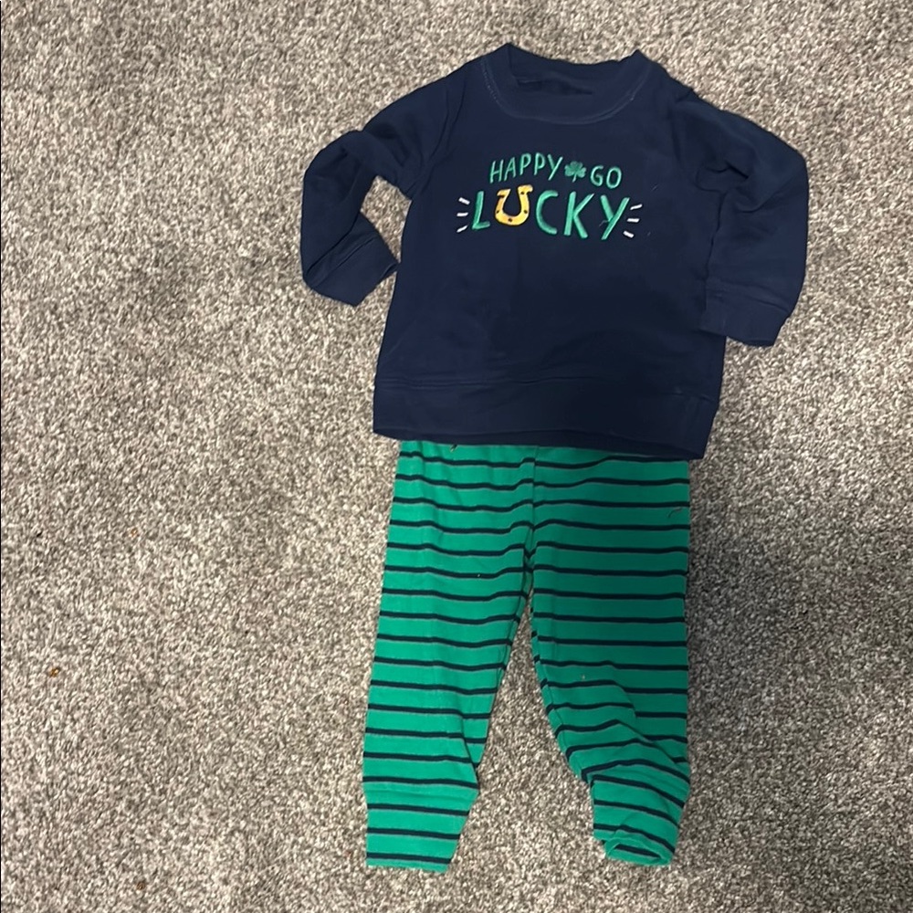 Carter's Blue and Green Pajama Set for Cozy Nights
